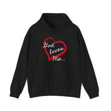 Load image into Gallery viewer, Unisex God Loves Me Hooded Sweatshirt